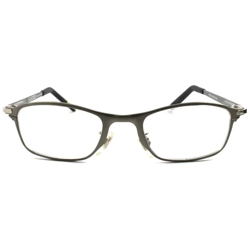 Upscale Hot Rectangle Optical  Mens Womens Eye Glasses Silver Frames